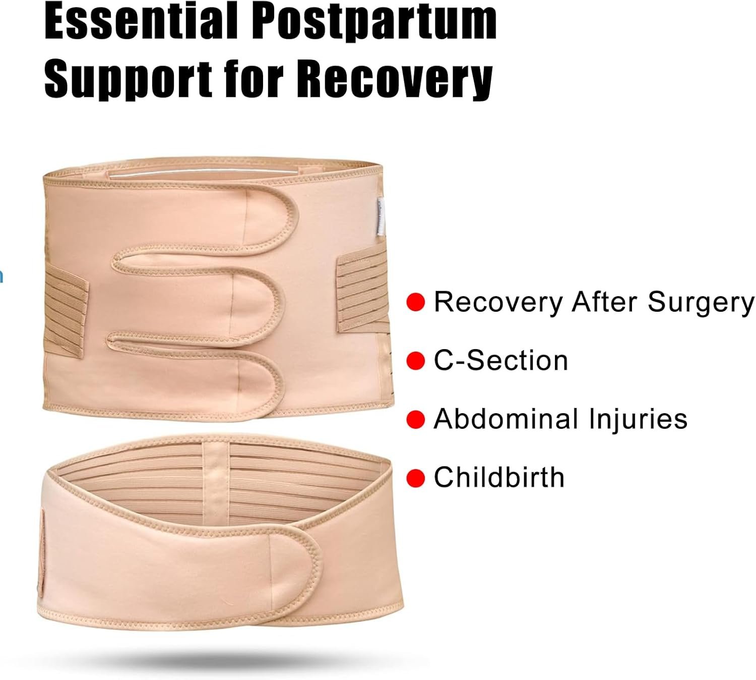 Postpartum Belly Band for Women,Belly Binder for Postpartum Support,Adjustable After Birth Belly Wrap,Belly Binder. - Image 4