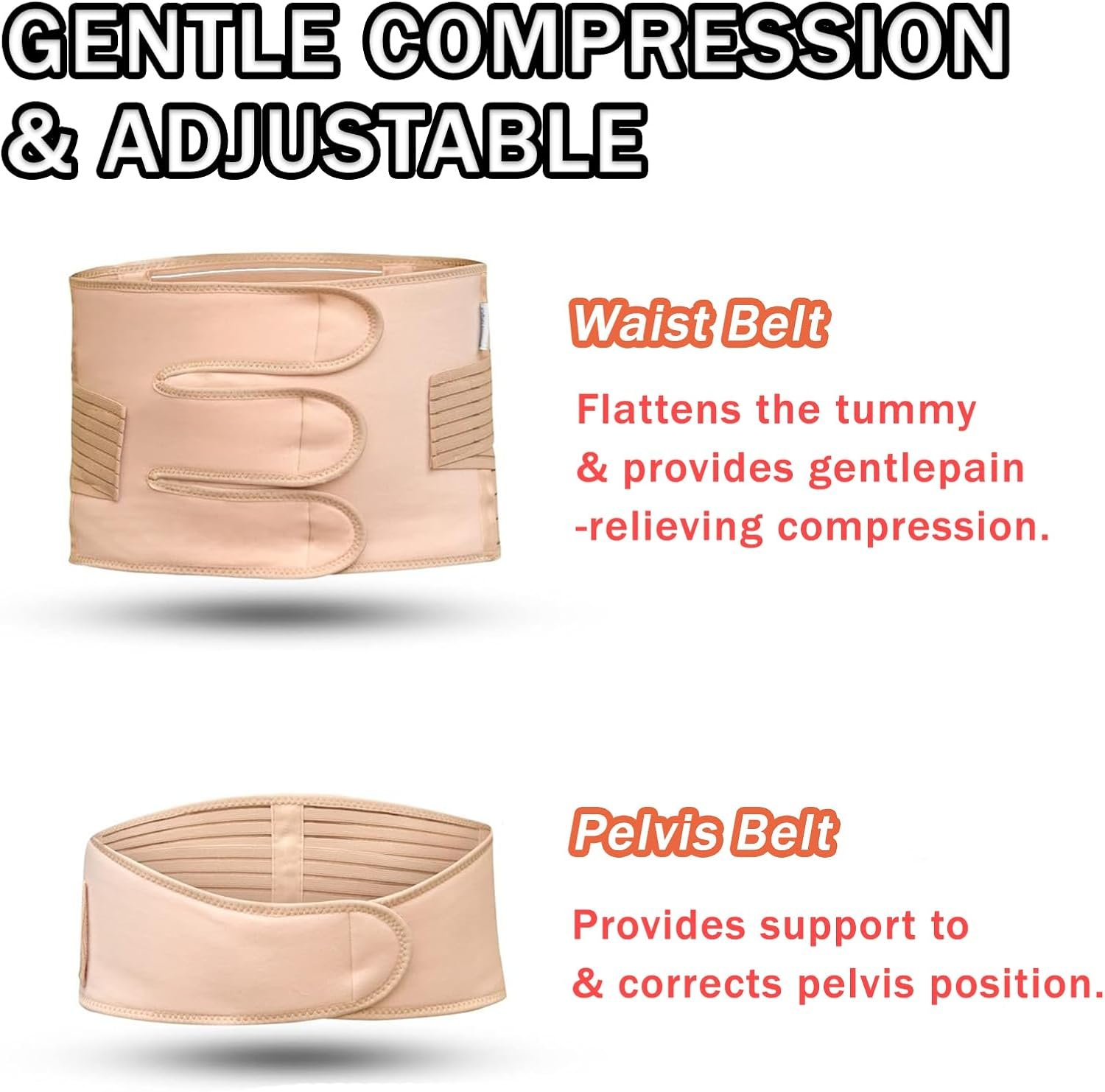 Postpartum Belly Band for Women,Belly Binder for Postpartum Support,Adjustable After Birth Belly Wrap,Belly Binder. - Image 6