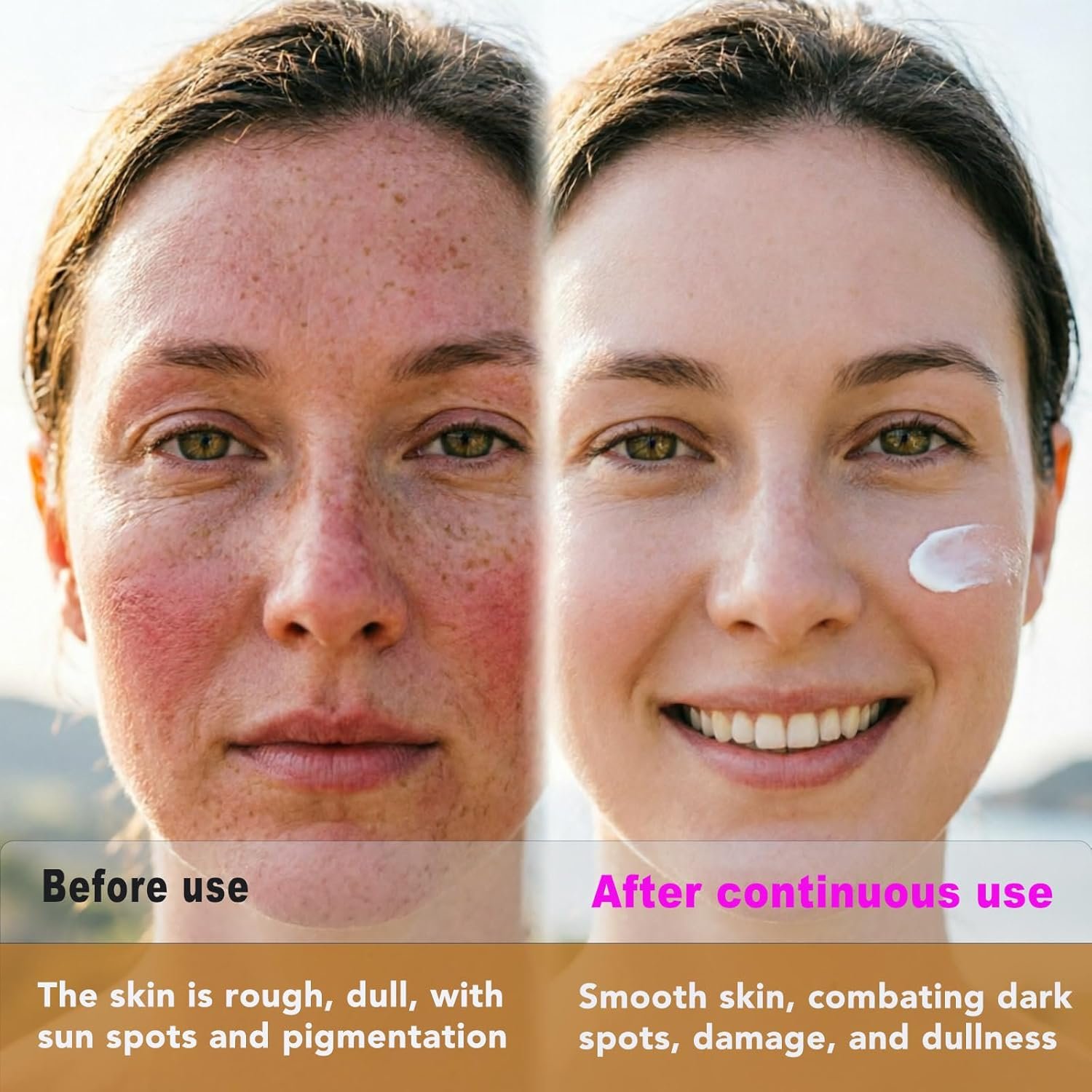 Relief Sun Organic Sunscreen SPF50+,Rice and Probiotics PA++++Korean Cream Care | Korean Skin for All Skin Types | UV Defens Nourishing Skin Protection 2PCS - Image 4