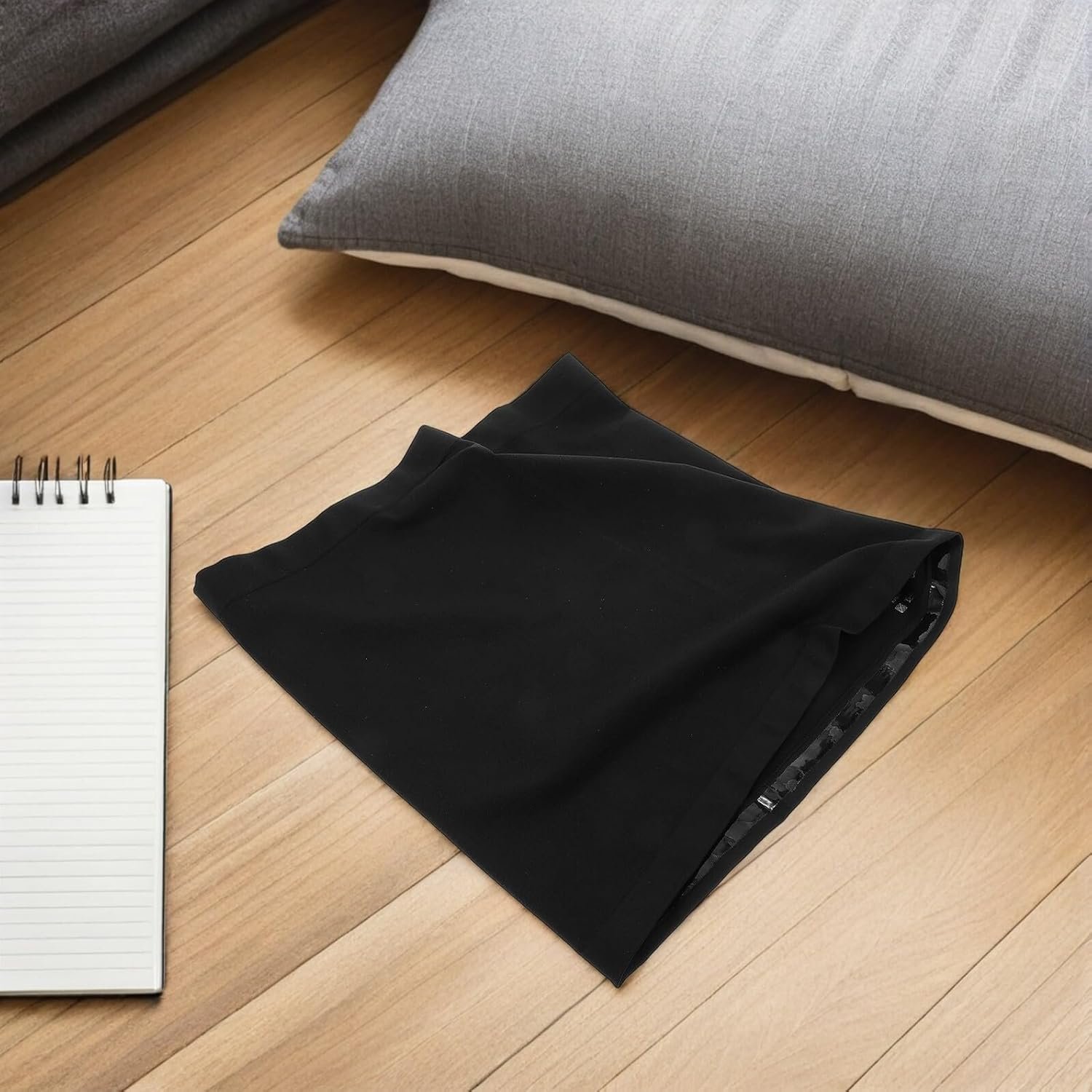 NOLITOY Seamless Black Elastic Maternity Belly Band Pregnancy Support Belt for Pregnant Women with Non-slip Design Waist Back Pelvic Support Band Large Size Comfortable under Clothes - Image 4