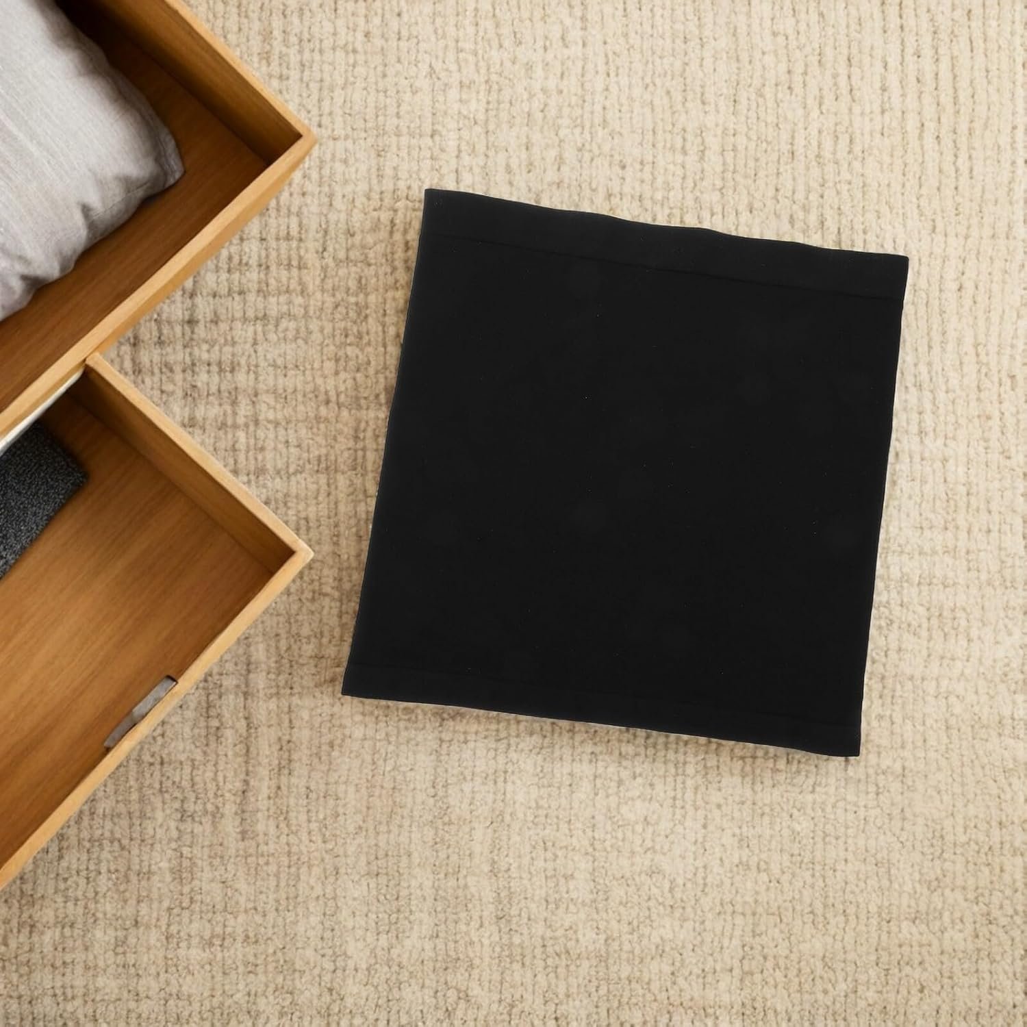 NOLITOY Seamless Black Elastic Maternity Belly Band Pregnancy Support Belt for Pregnant Women with Non-slip Design Waist Back Pelvic Support Band Large Size Comfortable under Clothes - Image 7