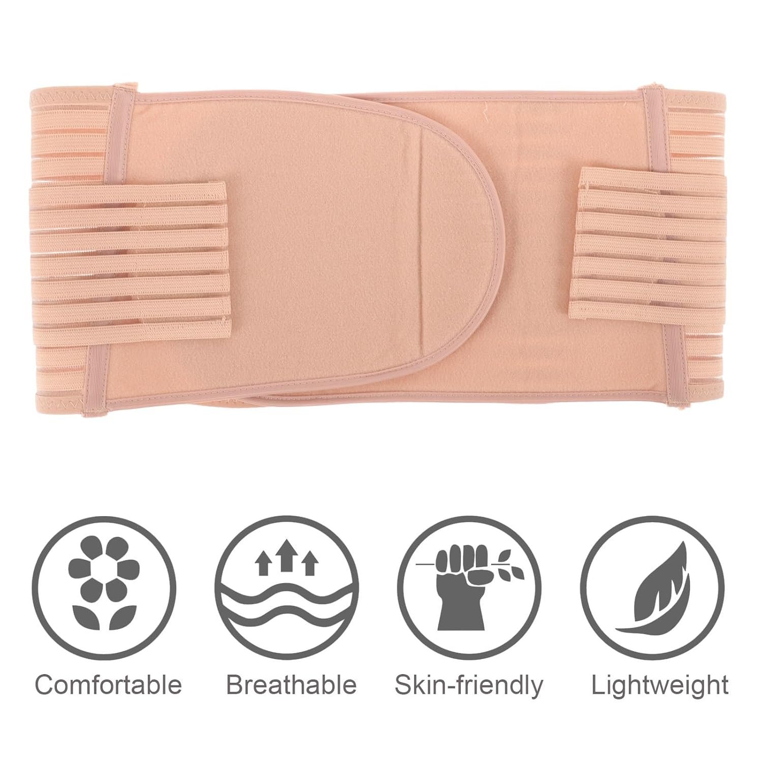 Postpartum Belly Band Abdominal Binder Breathable Polyester Waist Girdle for Women Postnatal and Hip Support - Image 8