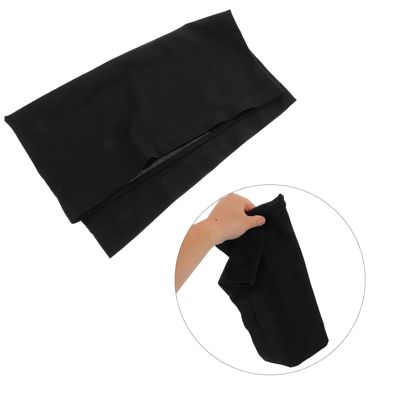 Seamless Pregnancy Belly Support Belt for Pregnant Women, Non-slip Maternity Belly Band with Abdomen Brace, Black Large Size, Comfortable under Clothes for Daily Wear - Image 8