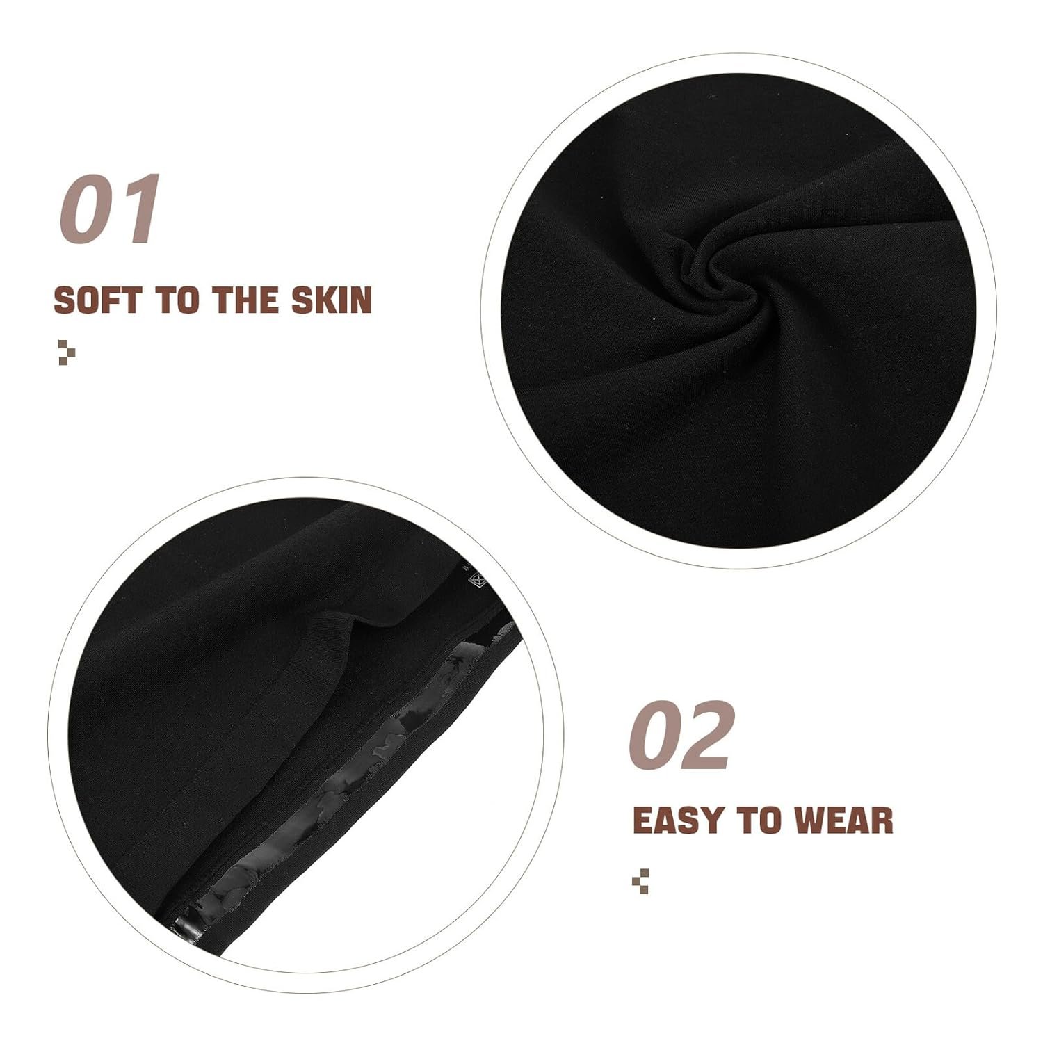 Seamless Pregnancy Belly Support Belt for Pregnant Women, Non-slip Maternity Belly Band with Abdomen Brace, Black Large Size, Comfortable under Clothes for Daily Wear - Image 9