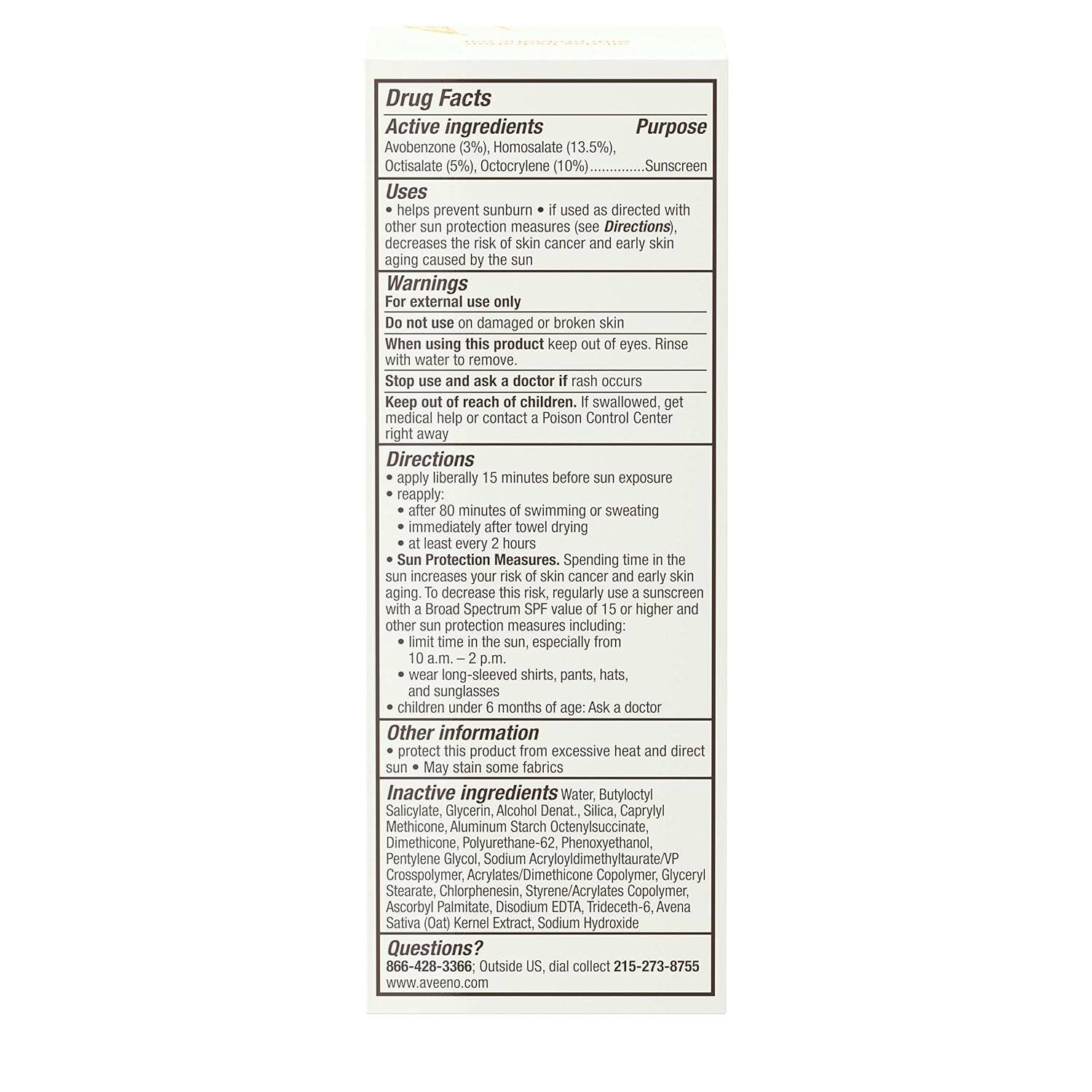 Aveeno Protect + Hydrate Face Sunscreen, SPF 60 Broad Spectrum, for Sensitive Skin, Travel Size, Water Resistant (80 minutes), Paraben, Oxybenzone & Oil Free, 2 fl oz - Image 4