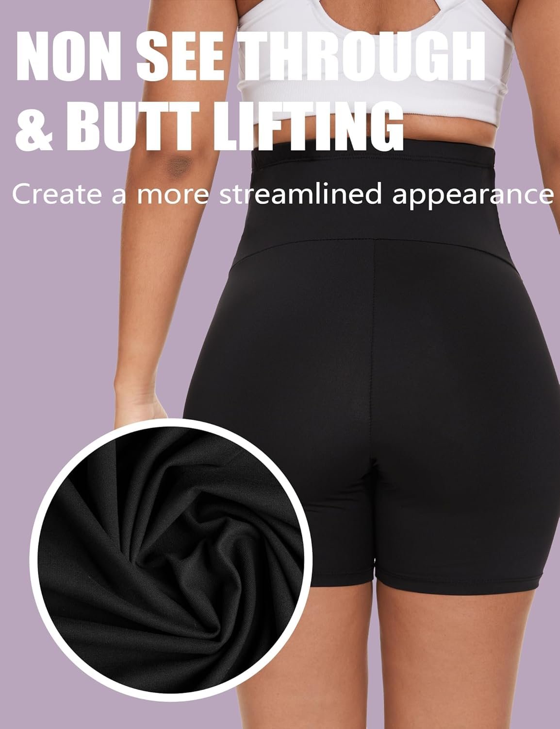 Dalavch 3/4 Pack Women's Maternity Yoga Shorts Over The Belly Pregnancy Biker Workout Active Athletic Pregnant Shorts 5” - Image 3