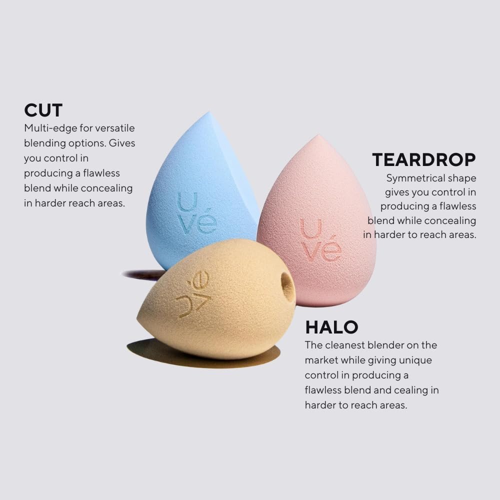 PURE Teardrop Makeup Blender Sponge, Streak Free Application of Liquid, Powder & Cream Foundation, Professional Complexion Blending Tool, Cruelty Free, Vegan, Latex Free - Image 7