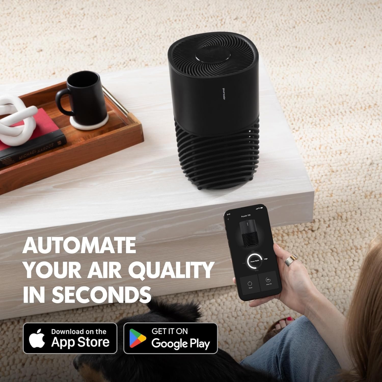 PuroAir 130i HEPA Air Purifiers for Home Pets - Covers Up To 600 Sq Ft - Filters Up To 99.9% of Pollutants, Smoke, Pollen, Dust - Quiet HEPA Air Filter - Air Purifiers for Bedroom - Image 4