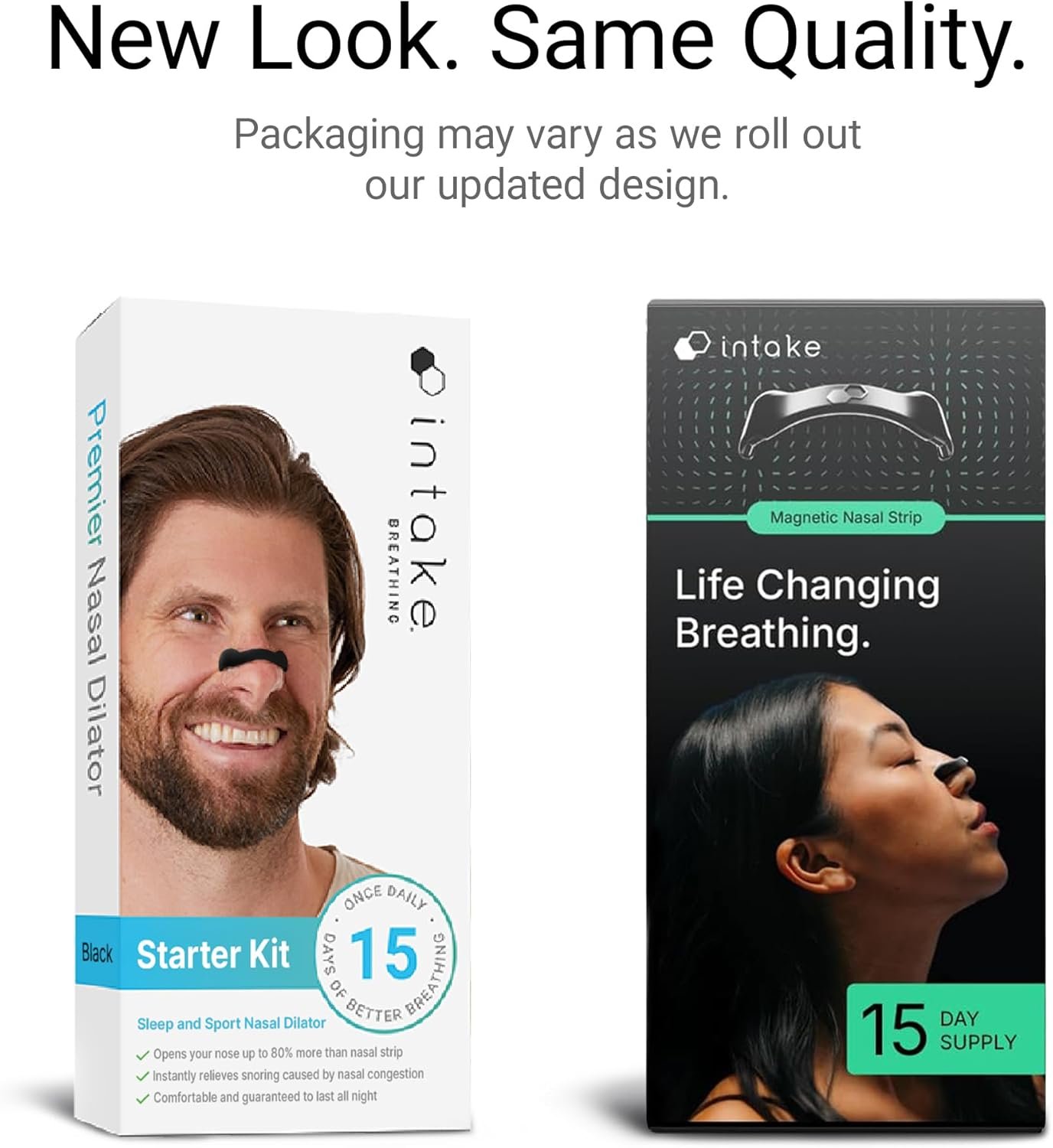 Intake Breathing Magnetic Nasal Strips Starter Kit (15 Count, Black) - Boost Oxygen Intake, Reduce Snoring, Improve Sleep Quality - Sweat Resistant, Nasal Strips - Extra Strength Snoring Solution - Image 4