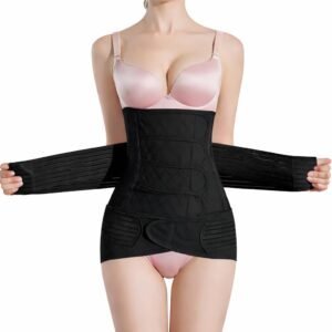 2 in 1 Postpartum Belly Band, C Section Recovery Wrap for Abdominal Support and Pelvic Support Belt (X-Large)
