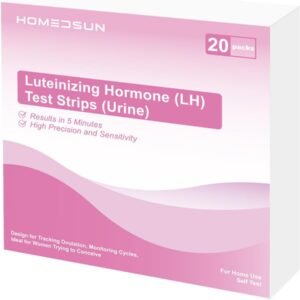 20 Packs LH Ovulation Test Strips Easy to Use Ovulation Tracker Kit Accurate Fertility Tracking for Women Quick Results at Home Use