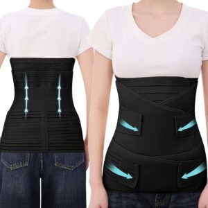 3 In 1 Postpartum Belly Band Abdominal Binder Post Surgery C Section Belly Binder Post Partum Hysterectomy Support