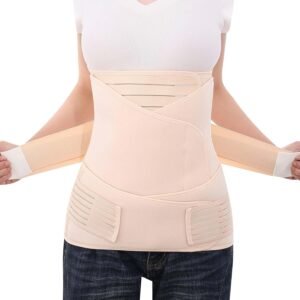 3 in 1 Postpartum Belly Band Abdominal Binder Surgery C Section Recovery Stomach Wrap for Women Pregnancy After Birth
