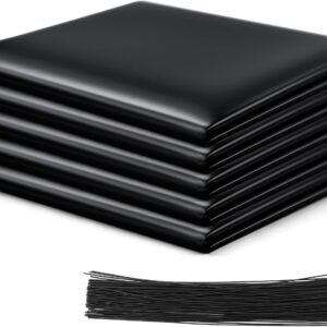 50 Count Animal Pet Cadaver Bag with 100 Cable Ties, 3 Mil Thick, PE, Medium 24" x 30", Heavy Duty, Pet Burial Supplies, Bags for Veterinary Clinics, Lawn Care