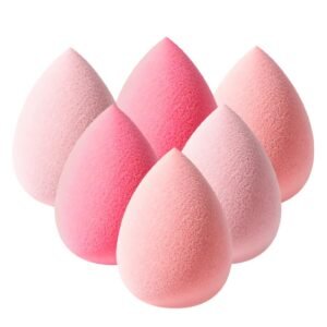 6 Pcs Latex-Free Makeup Sponge Set, Soft Beauty Blender for Foundation, Concealer & Daily Makeup