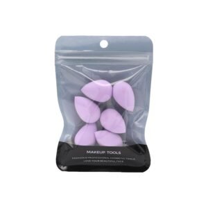 6Pcs Purple Mini Makeup Sponge Small Beauty Sponge Blender Set for Foundation, Powder, Concealer Highlight,and Eye Shadow Blenders and Sponges Makeup Brushes and Tools