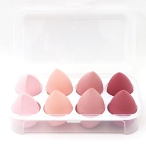 8 PCS Makeup Sponges Blender Latex-Free Vegan Beauty Sponge Professional Beauty Sponge Blender Makeup Egg Foundation Blending