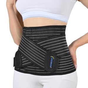 Abdominal Binder Post Surgery Postpartum Belly Band, C-section Belly Binder, Girdle for Postnatal, Adjustable Belly Wrap, Stomach Compression Hernia Belt For Men or Women After Pregnancy, Hysterectomy