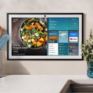 Amazon Echo Show 21 (newest model), Full HD 21" kitchen hub for home organization, with built-in Fire TV, Designed for Alexa+