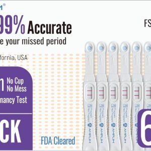 Amplim Midstream Pregnancy Test Stick, HCG Early Detection 6-Days Sooner, Extra Sensitive 10 MIU/mL 99.99% Accurate Result, 2-Sec Easy Home Tests, 10 Pack
