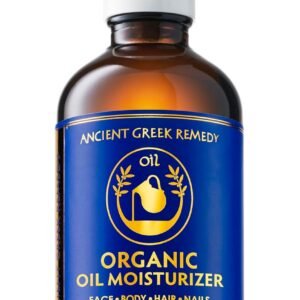 Ancient Greek Remedy Body Oil - Organic After Shower Face Oil & Body Moisturizer for Dry Skin - Almond, Jojoba, Olive, Lavender, Vitamin E Oils - Natural Clean Facial Skincare for Women & Men 4 oz