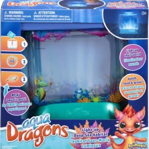 Animagic Aqua Dragons Light-Up Deep Sea Habitat | Build an Aquatic Ecosystem, Watch Prehistoric Pets Hatch & Grow Science Kit | Ages 6+ (Packaging may vary)