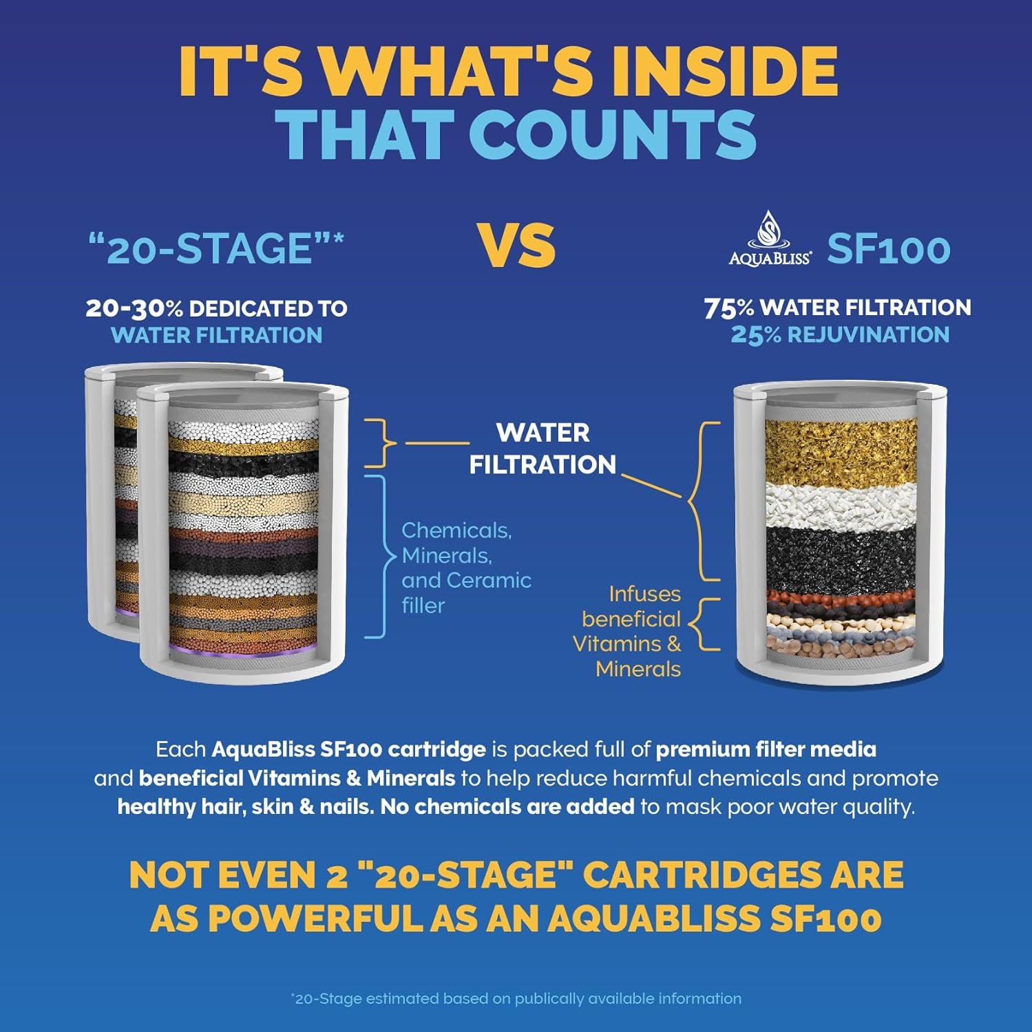 AquaBliss High Output Revitalizing Shower Filter - Reduces Dry Itchy Skin, Dandruff, Eczema, and Dramatically Improves The Condition of Your Skin, Hair and Nails - Chrome (SF100) - Image 2