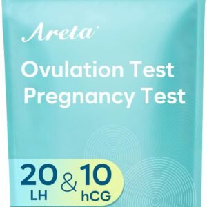 Areta Ovulation & Pregnancy Test Strips: 20 Ovulation Strips & 10 Pregnancy Tests Combo Kit | Accurate at-Home Fertility Tracker | Exp 07/11/2026