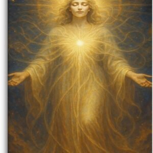 ArtHalls Gallery Eternal Resonance Modern Abstract Wall Art Ready to Hang 20″×16″ Canvas Printed in USA for Home or Office Décor