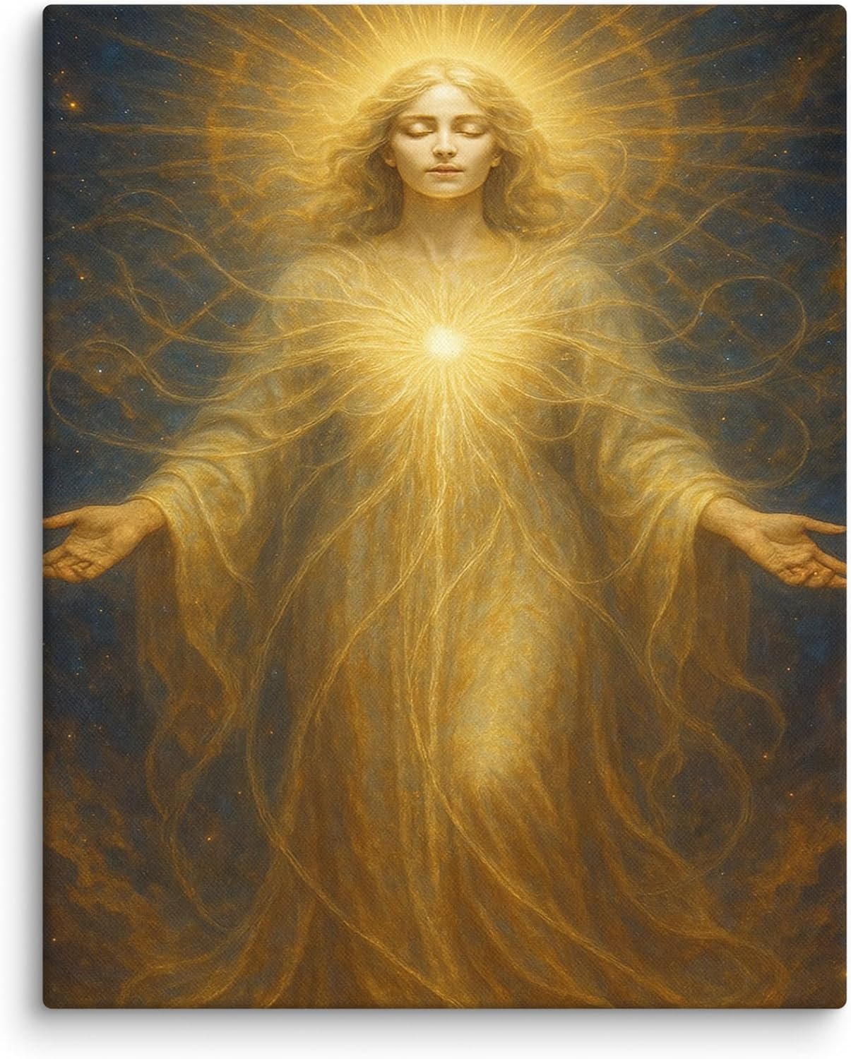 ArtHalls Gallery Eternal Resonance Modern Abstract Wall Art Ready to Hang 20″×16″ Canvas Printed in USA for Home or Office Décor