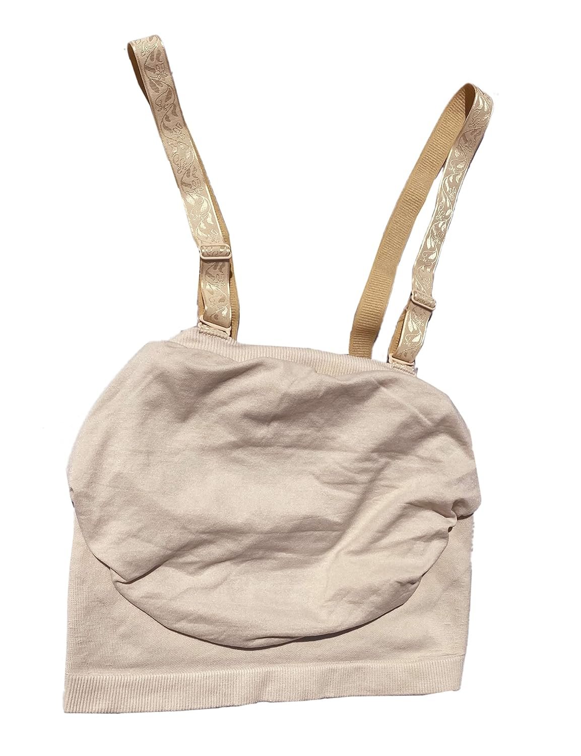 BIMEI Fake Pregnant Belly Cover Adult Belly Filler Pregnant Woman Actor Bag Accessories (Medium, Beige) - Image 2