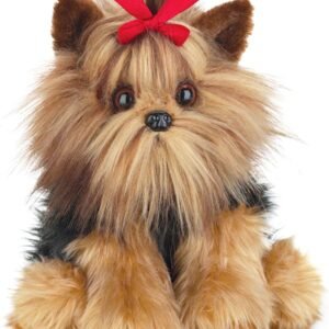 Bearington Chewie The Yorkie Stuffed Dog Plush Toy - 13" Soft Cuddly Yorkshire Terrier with Realistic Fur and Floppy Body - Adorable Yorkie Plush Gift for Kids, Girls, Women, and Dog Lovers