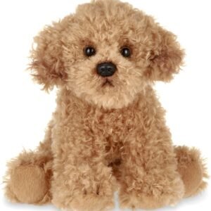 Bearington Dog Stuffed Animal - Puppy Realistic Stuffed Animals - Plush Dog Toys for Kids Goldendoodle Labradoodle Plushies - Caramel 6 Inch