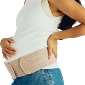 Belly Bandit 2-in-1 Hip Bandit - Adjustable Maternity Belt & Postpartum Wrap - Belly Support Band for Pregnancy, Hip Compression After Birth - Detachable Band for Back & Core Relief