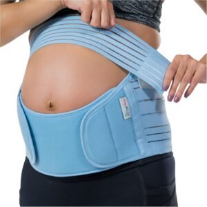 Belly Bands For Pregnant Women, Pregnancy Belly Support Band, Belly Band For Back Support. Pregnancy Must Haves, Belly Support For Pregnancy. Baby Blue Color/Size M