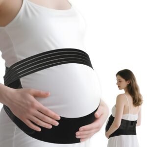 Belly Bands for Pregnant Women, Pregnancy Belly Support Band, Maternity Belt Pregnancy Belly Band with Adjustable Straps, Comfortable Breathable Belly Belt for Pregnant Women, Easy to Use (Medium)