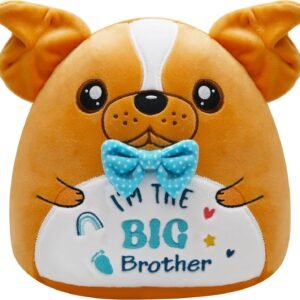 Big Brother Bulldog Stuffed Animals - Dog Plush Pillow Pet Realistic Puppy Toys Gift for Kid Big Boys 9 Inch