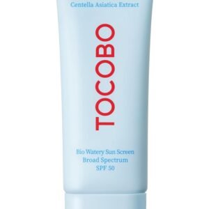 Bio Watery Sunscreen SPF 50 Broad Spectrum Korean Facial Sun Cream with Hyaluronic Acid - Lightweight Daily Face Sunblock Lotion - Vegan, Hypoallergenic, Oxybenzone-Free 1.35 fl oz