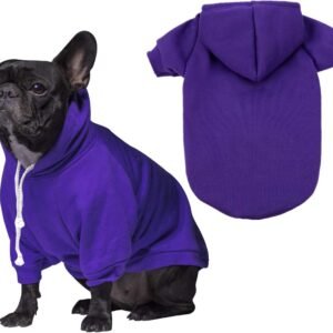 Blank Dog Sweatshirt Pet Hoodie for Puppy Small Dogs Doggie Clothes S