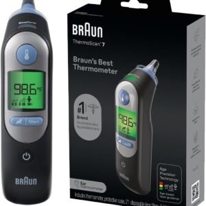 Braun ThermoScan 7 Digital Ear Thermometer for Adults, Babies & Infants, Age-Adjusted Fever Guidance, No. 1 Brand Recommended by Pediatricians