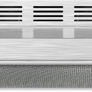 COMFEE' CVU30W2AST Range Hood 30 Inch Ducted Ductless Vent Hood Durable Stainless Steel Kitchen Hood for Under Cabinet with 2 Reusable Filter, 200 CFM, 2 Speed Exhaust Fan Silver