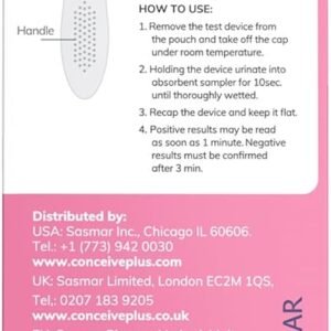 CONCEIVE PLUS Early Detection Midstream Pregnancy Test | HCG Test 10 MIU | Discreet Test | 6 Days Sooner - Highly Sensitive, Fast Results in 3 Minutes - Fertility Test - 2 Pack