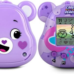 Care Bears Digital Pet - Share Bear Nano Pet with Care Features, 1.4” Inch Screen, Handheld Interactive Virtual Pets for Kids, Collectible Electronic Toy, Battery Included