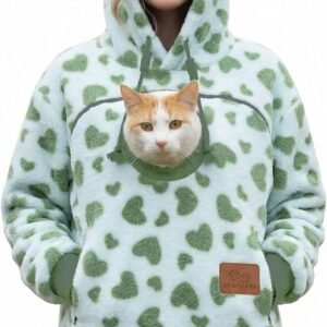 Cat Dog Pouch Hoodie Pet Carrier Care Hooded Zipper Sweatshirt Casual Kangaroo Pocket Holder Pullover Clothes