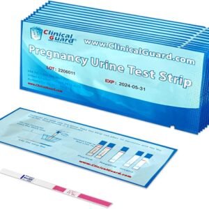 Clinical Guard 15 Pregnancy Tests Strips - Sensitive & Accurate Measurement Within 5 mins - Early Detection Pregnancy Test Strip - Easy to Use for Home Tests - HCG Test Strip Kit