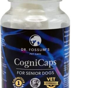 CogniCaps Dog Dementia Calming Cognitive Supplement - Clinically Studied Senior Dog Brain Health Support for Confusion, Pacing, Nighttime Restlessness, Anxiety, Disorientation, 60 Caps