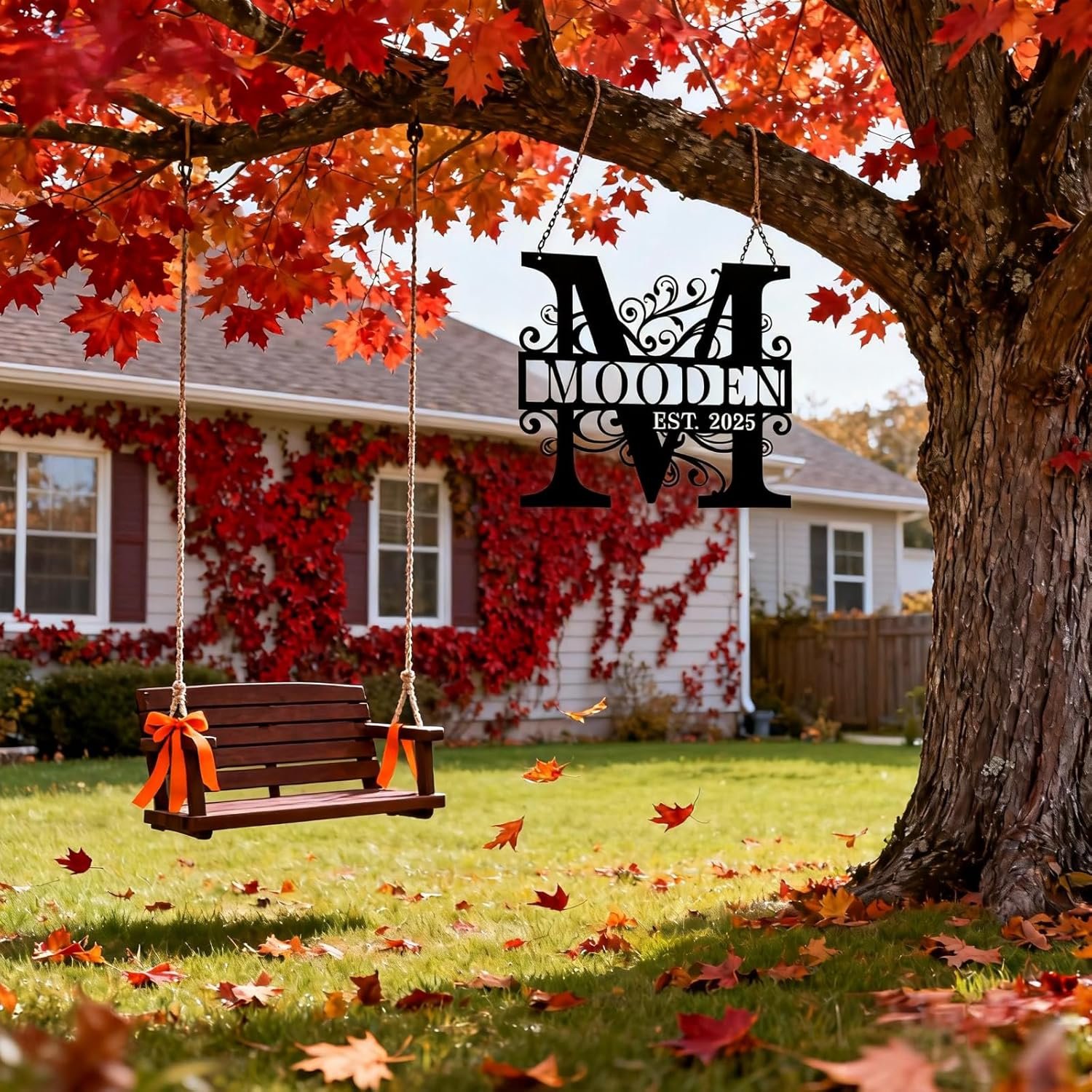 Custom Metal Family Name Sign with Initials and Established Date, Personalized Last Name Plaque for Wall Decor, Housewarming Wedding Gift, Home Office Art - Image 2