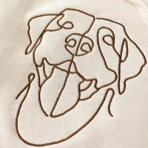 Custom Pet Embroidered Sweatshirt, Custom Dog Face Embroidered Sweatshirt, Dog Mom Sweater,Cat Sweater, Unique Gifts For Pet Lovers, Personalized Gift For Mom