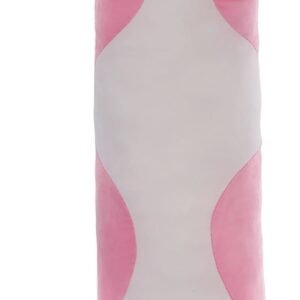 Cute Cat Plush Long Body Pillow – Soft Cartoon Stuffed Animal Doll, Kawaii Cat Plushie Cuddle Toy Gift for Kids, Girls & Girlfriend (Pink, 19.7 Inch)