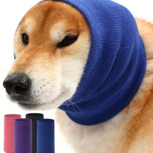Dog Calming Hoodie Ear Muffs Noise Protection, Dog Hoodie Hematoma Ear Wrap, Ear Covers for Bath, Thunderstorms